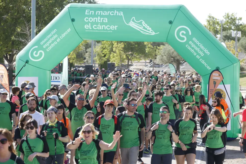 Marcha Contra el Cáncer 2024 en el Parque del Agua de Zaragoza
