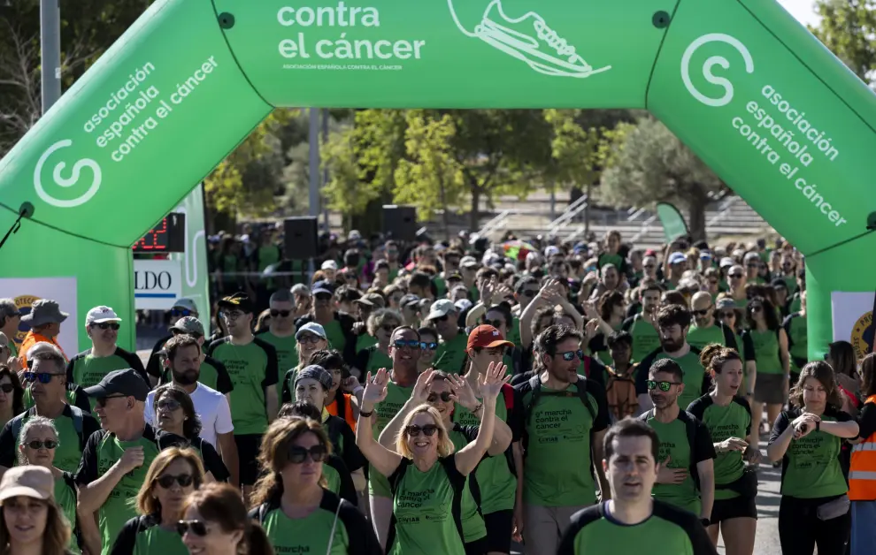 Marcha contra el Cáncer 2024 en el Parque del Agua de Zaragoza