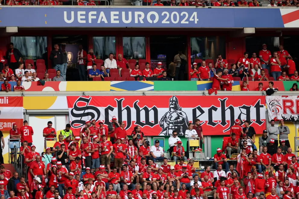 Eurocopa 2024: partido Austria-Francia, del grupo D, en el Merkur Spiel-Arena de Düsseldorf