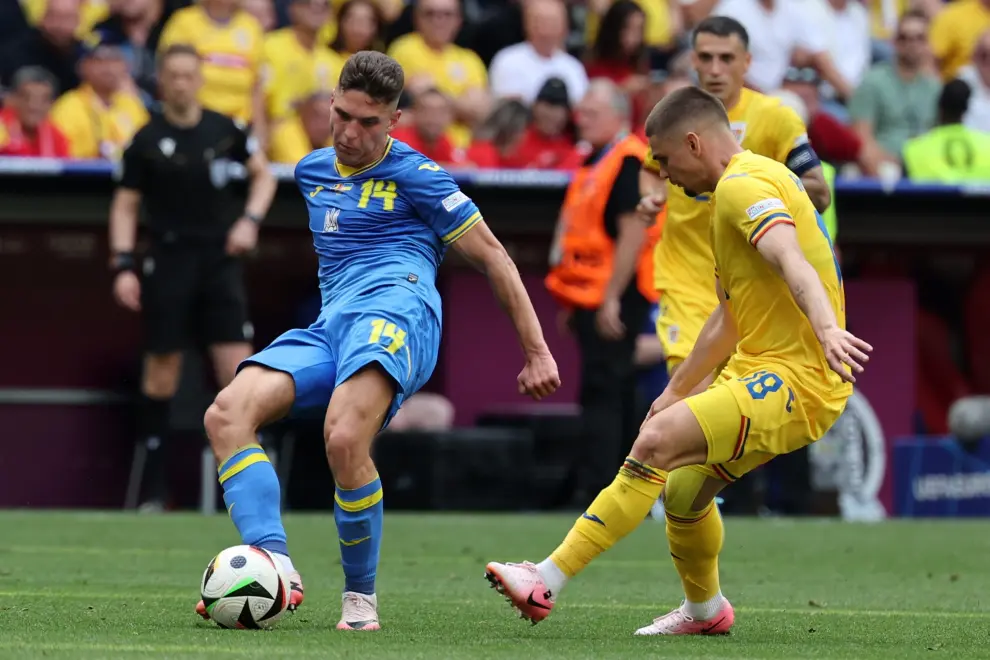 Eurocopa 2024: partido Rumanía-Ucrania, del grupo E,  en el Allianz Arena de Múnich