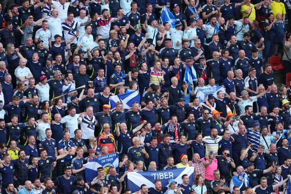 Eurocopa 2024: partido Escocia-Suiza-Hungría, del grupo A, en el Rhein-Energie Stadion de Colonia