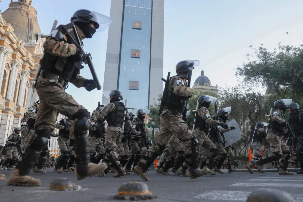Intento de golpe de Estado en Bolivia: militares se forman frente a la sede del Gobierno en La Paz