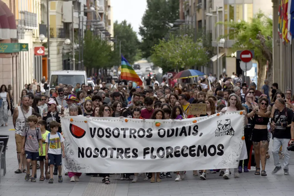 Celebración del Día del Orgullo en Huesca.