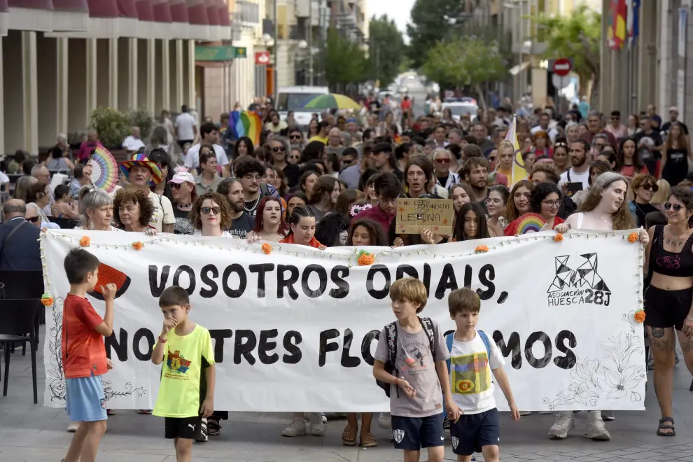 Celebración del Día del Orgullo en Huesca.