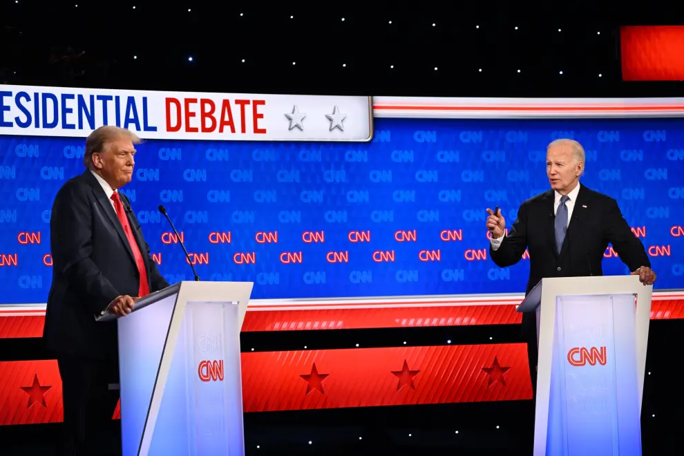 Debate electoral entre el presidente de Estados Unidos, Joe Biden, y el candidato republicano, Donald Trump.