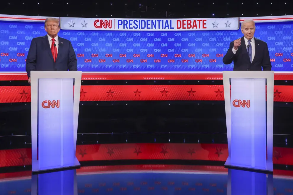 Debate electoral entre el presidente de Estados Unidos, Joe Biden, y el candidato republicano, Donald Trump.