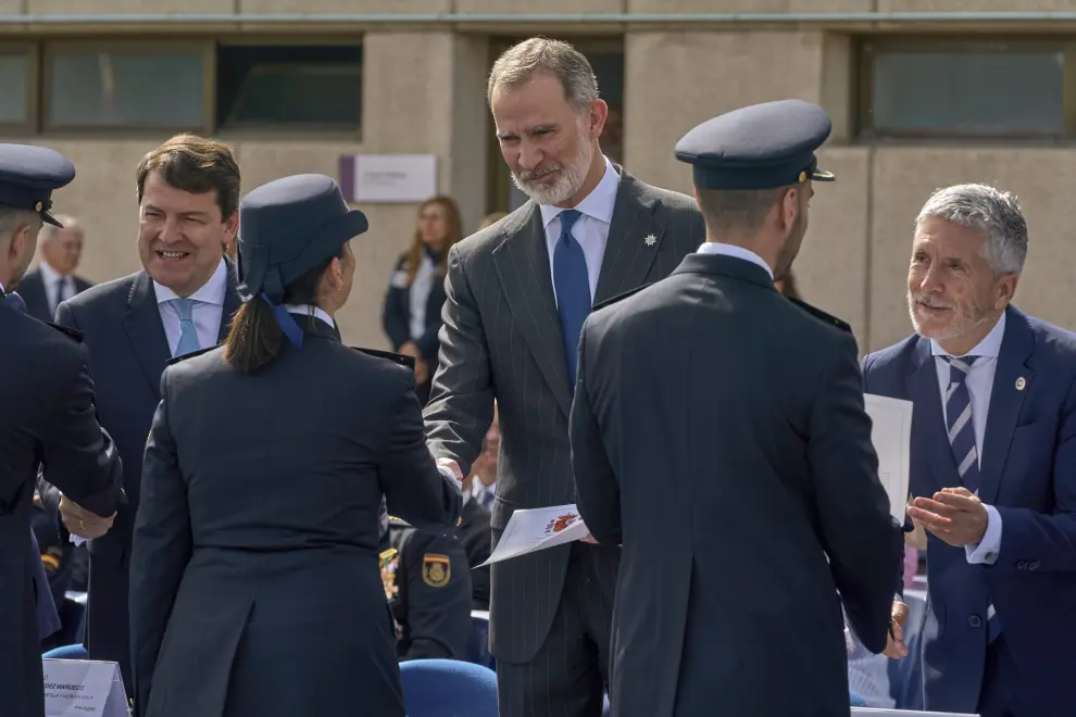 El Rey Felipe VI preside el acto de la jura de los nuevos agentes de la Policía Nacional