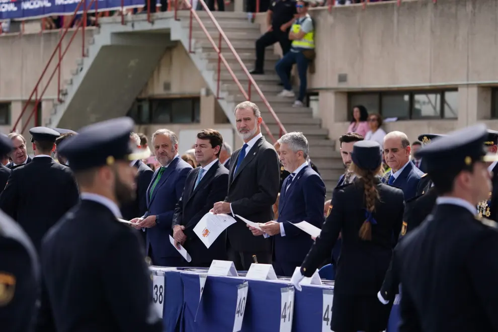El Rey Felipe VI preside el acto de la jura de los nuevos agentes de la Policía Nacional