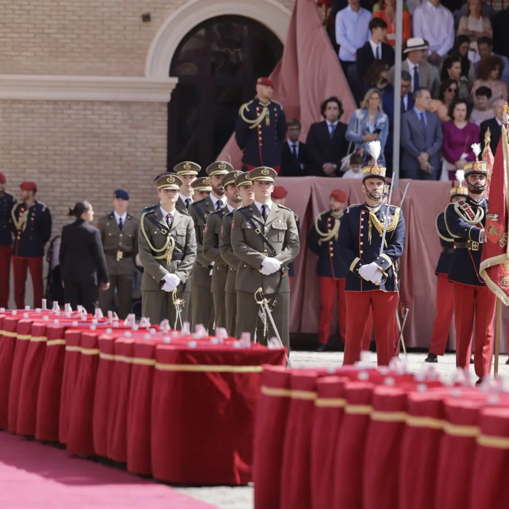 Acto de la entrega de despachos de la princesa Leonor en la Academia General Militar de Zaragoza.