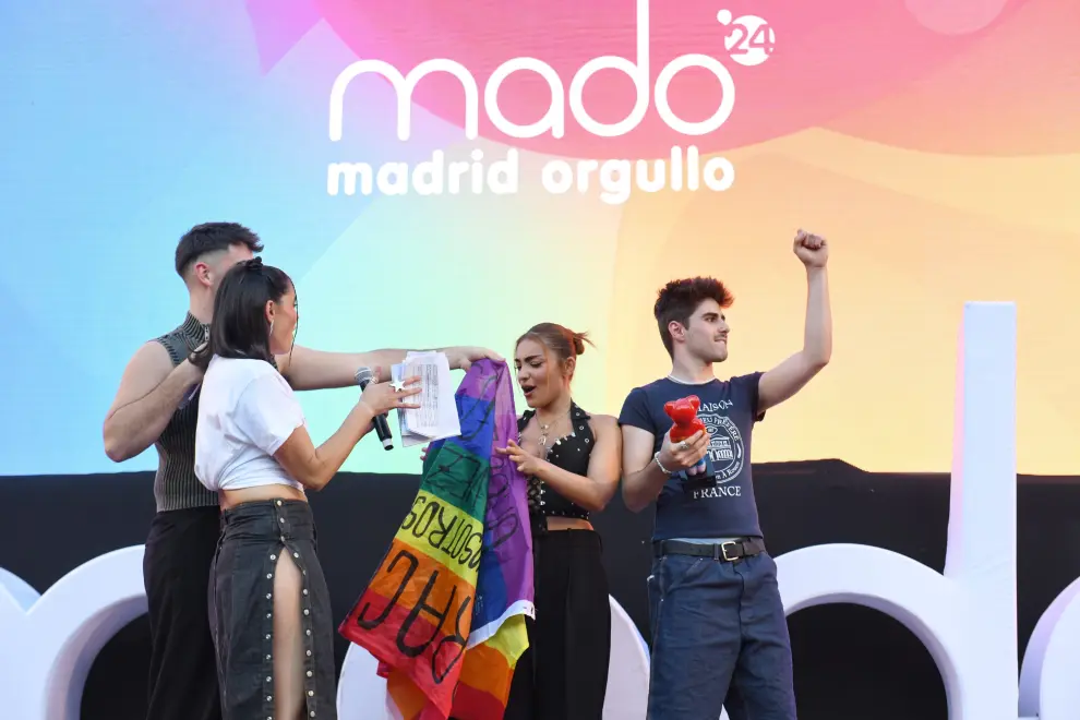 Pregón de las Fiestas del Orgullo LGTBIQ+ en Madrid con el zaragozano Juanjo de OT