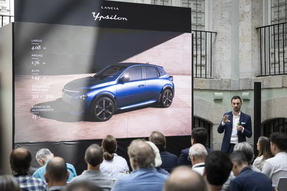 Presentacion en Madrid del Lancia Ypsilon, que se fabrica en la planta de Stellantis de Zaragoza