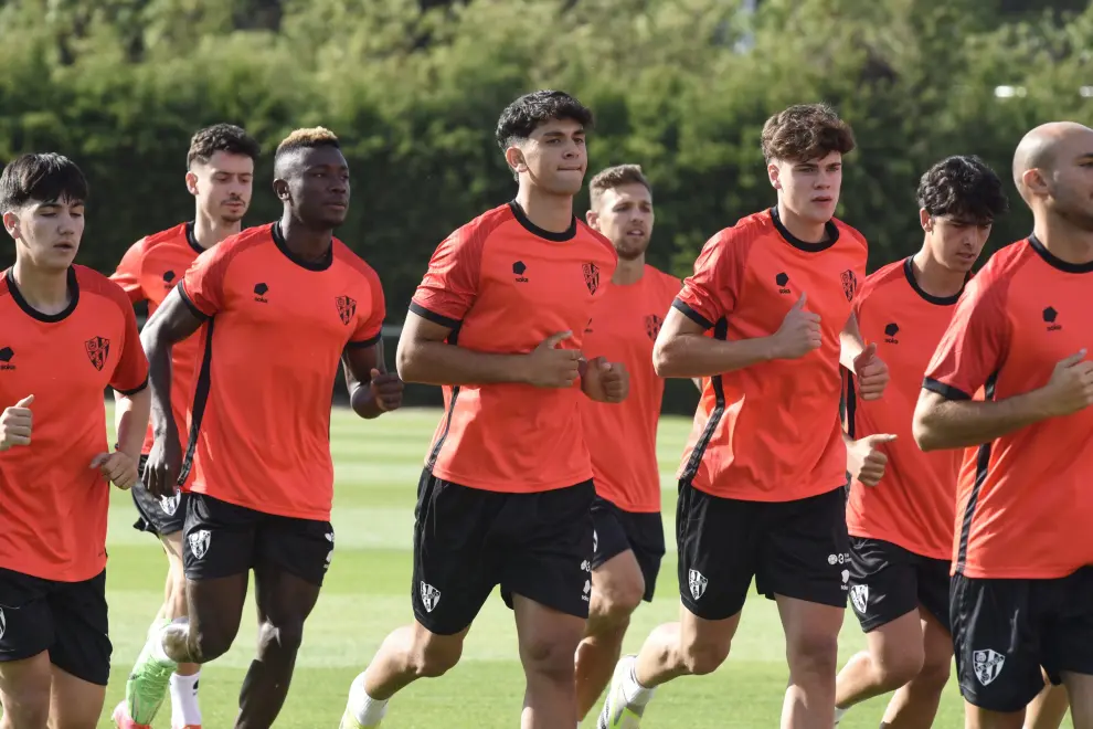 Entrenamiento del SD Huesca