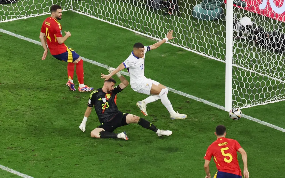 Eurocopa 2024, semifinales: partido España-Francia, en el Allianz Arena de Múnich