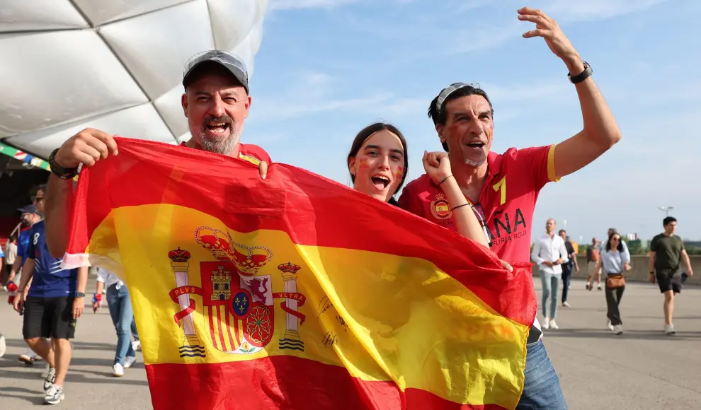 Eurocopa 2024, semifinales: partido España-Francia, en el Allianz Arena de Múnich