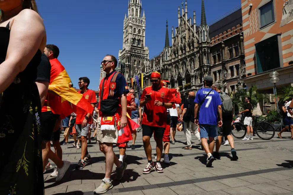 Eurocopa 2024, semifinales: partido España-Francia, en el Allianz Arena de Múnich