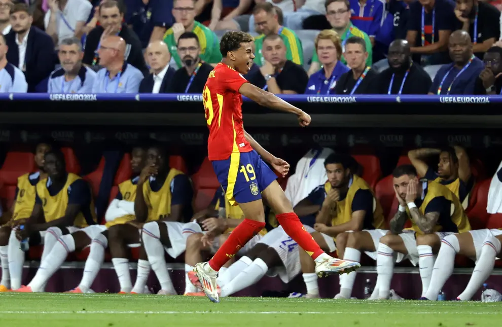 Eurocopa 2024, semifinales: partido España-Francia, en el Allianz Arena de Múnich