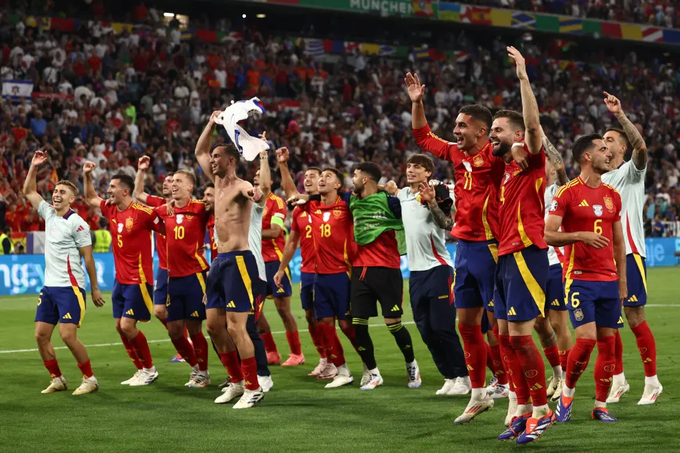 Eurocopa 2024, semifinales: partido España-Francia, en el Allianz Arena de Múnich