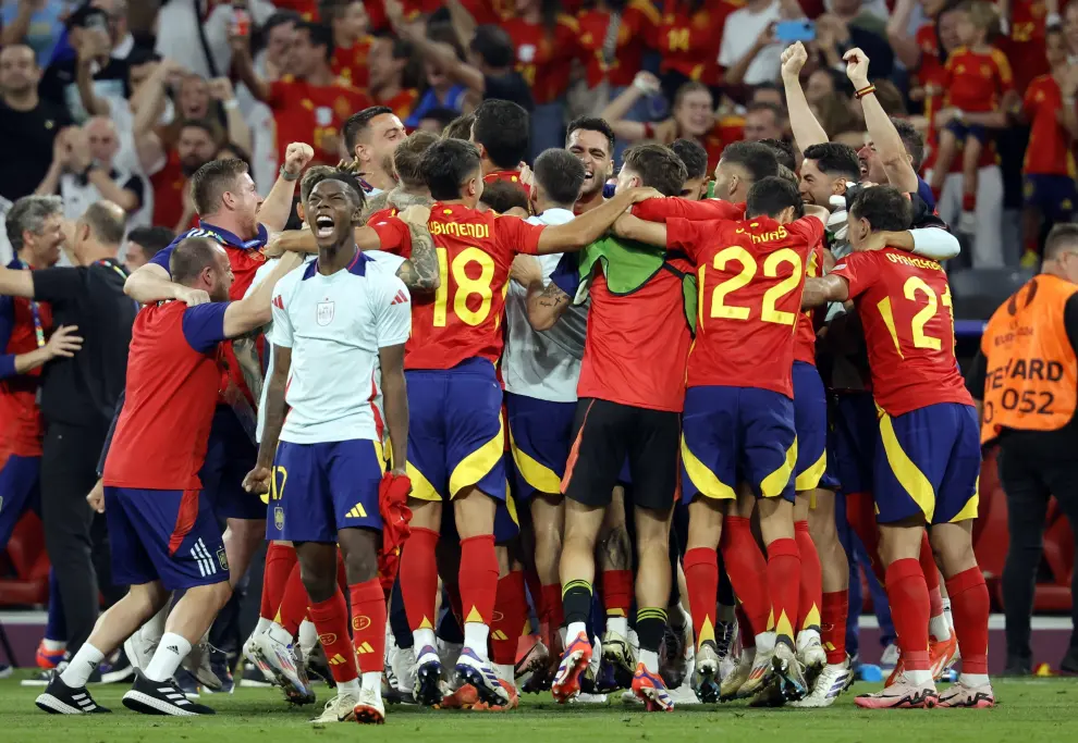 Eurocopa 2024, semifinales: partido España-Francia, en el Allianz Arena de Múnich