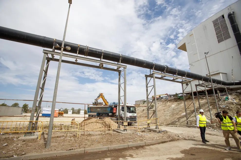 Visita a las obras de la nueva línea de tratamiento de residuos orgánicos en el CTRUZ.