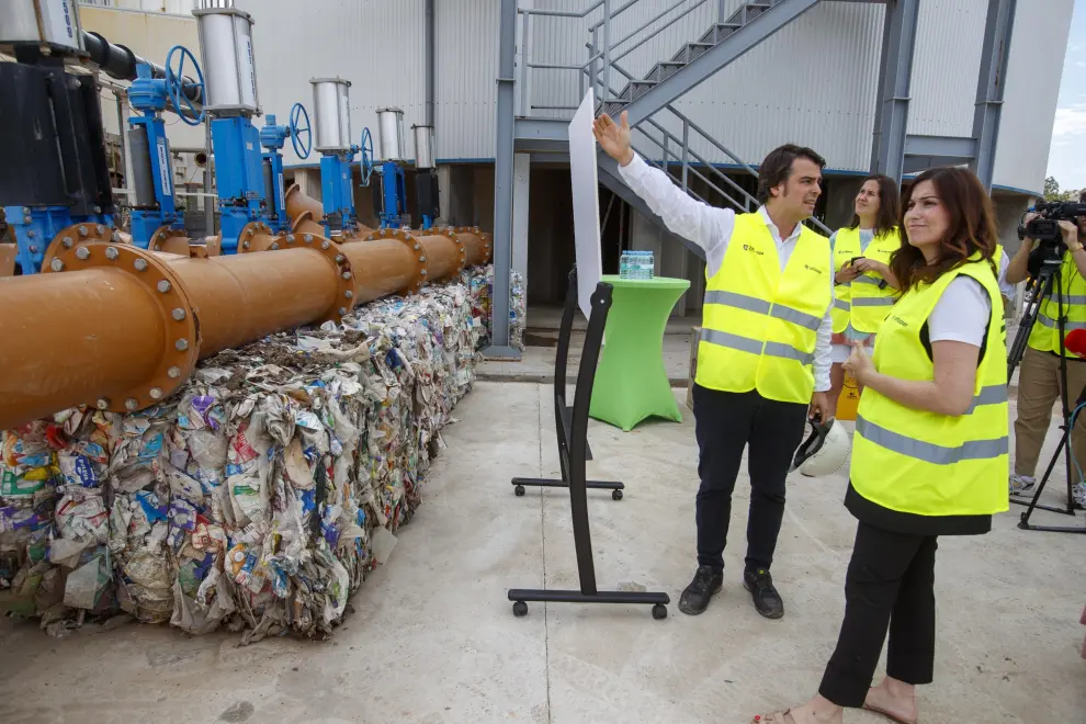 Visita a las obras de la nueva línea de tratamiento de residuos orgánicos en el CTRUZ.