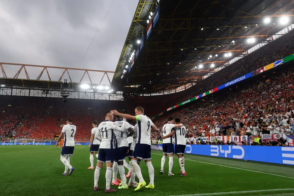 Eurocopa 2024, semifinal: Países Bajos-Inglaterra, en el estadio Singla Iduna Park de Dortmund