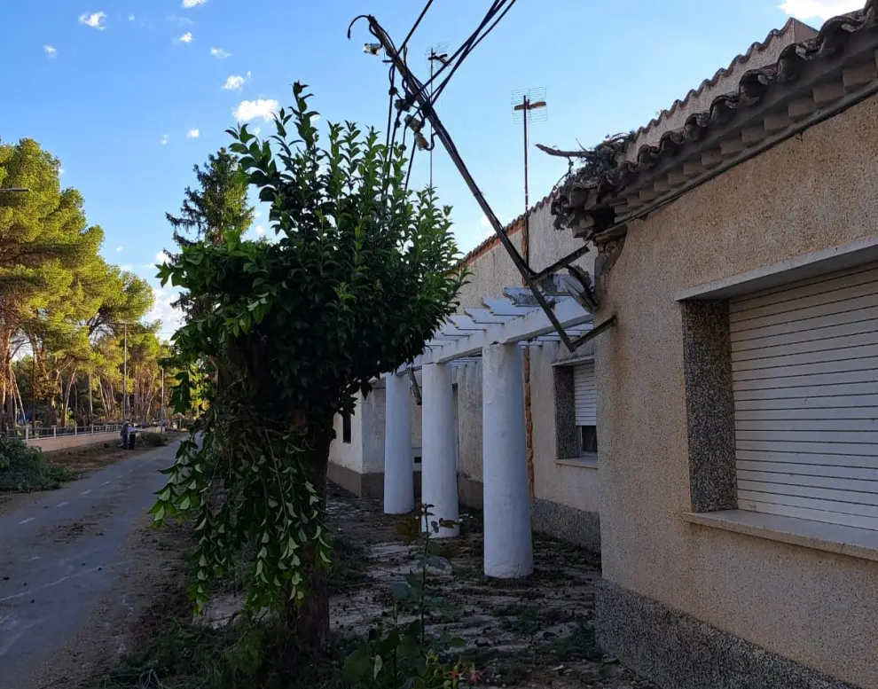 Daños por la tormenta en El Temple.