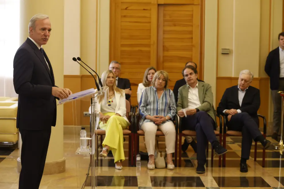 Jorge Azcón anuncia los nuevos cargos en el Gobierno de Aragón tras la salida de Vox del Ejecutivo