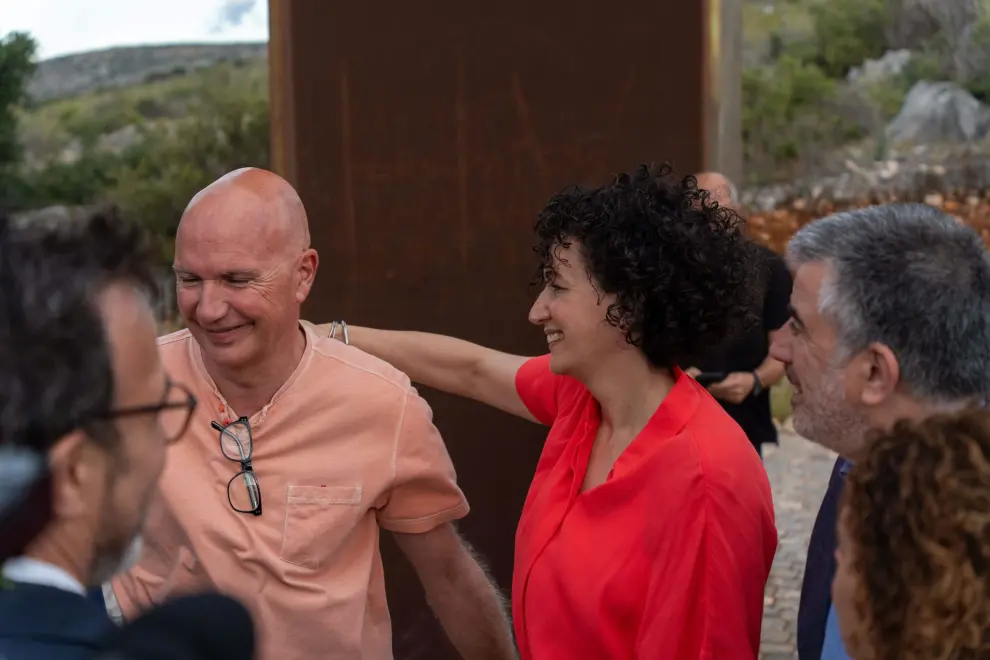 Marta Rovira, Ruben Wagensberg, Oleguer Serra, el empresario Josep Campmajó y el periodista Jesús Rodríguez a su llega a Francia antes de cruzar la frontera con Cataluña