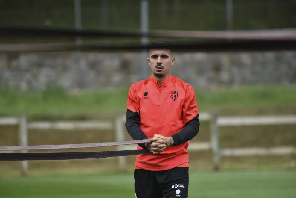 Primer entrenamiento de la SD Huesca.