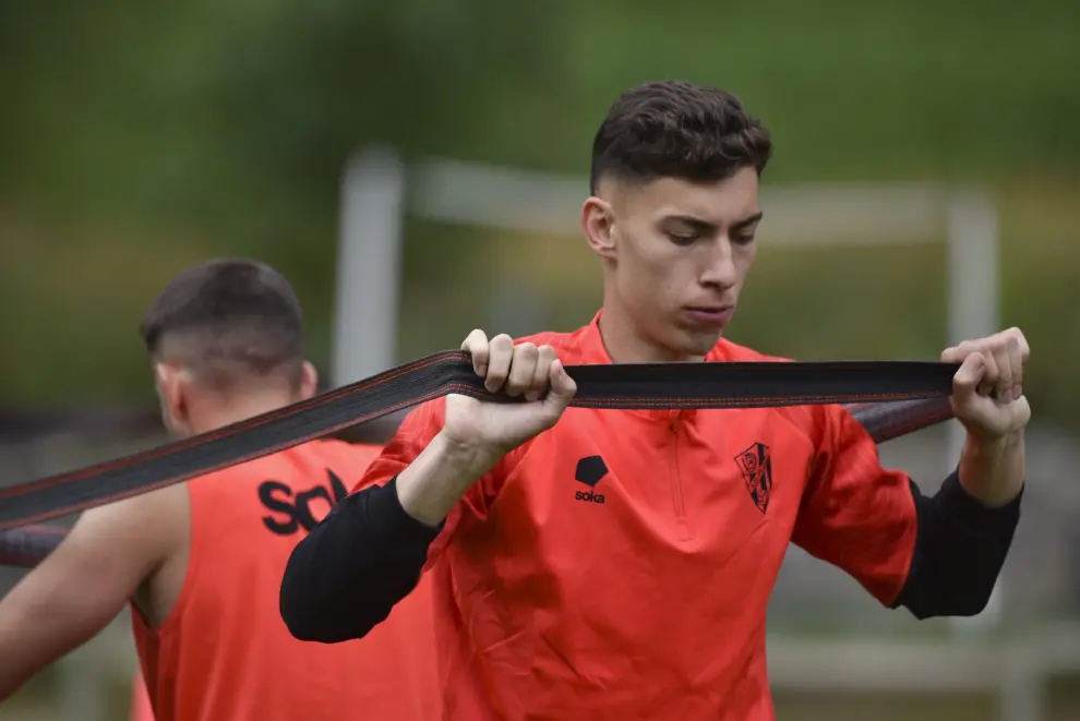 Primer entrenamiento de la SD Huesca.