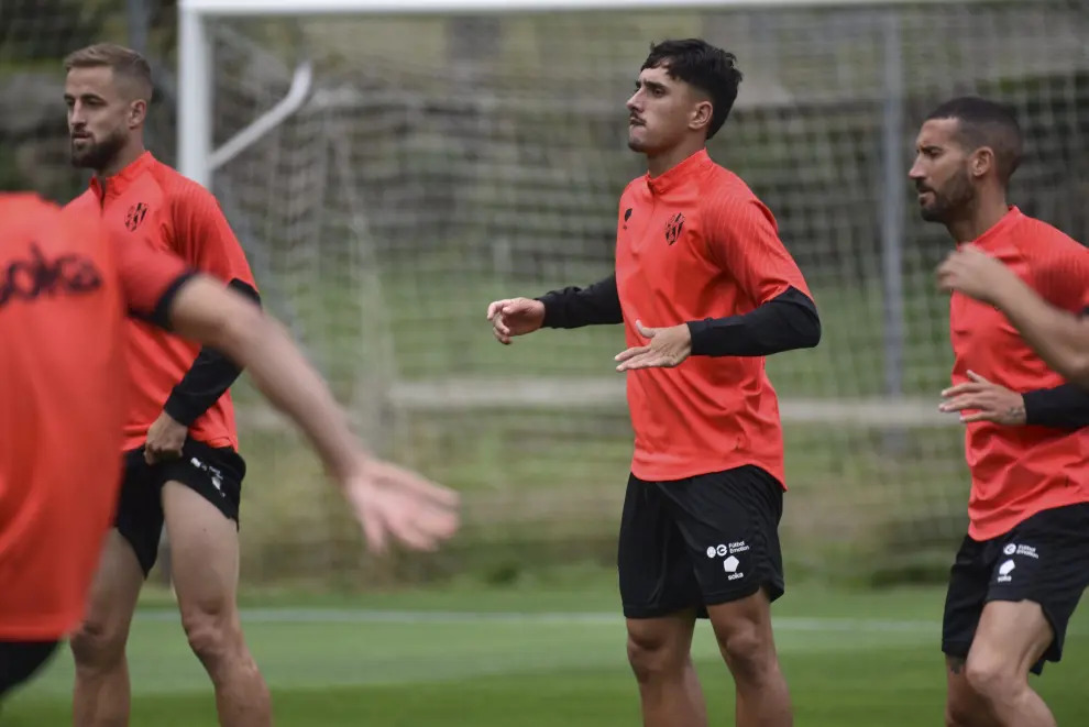 Primer entrenamiento de la SD Huesca.