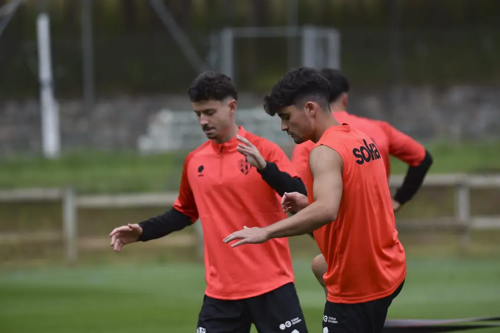 Primer entrenamiento de la SD Huesca.