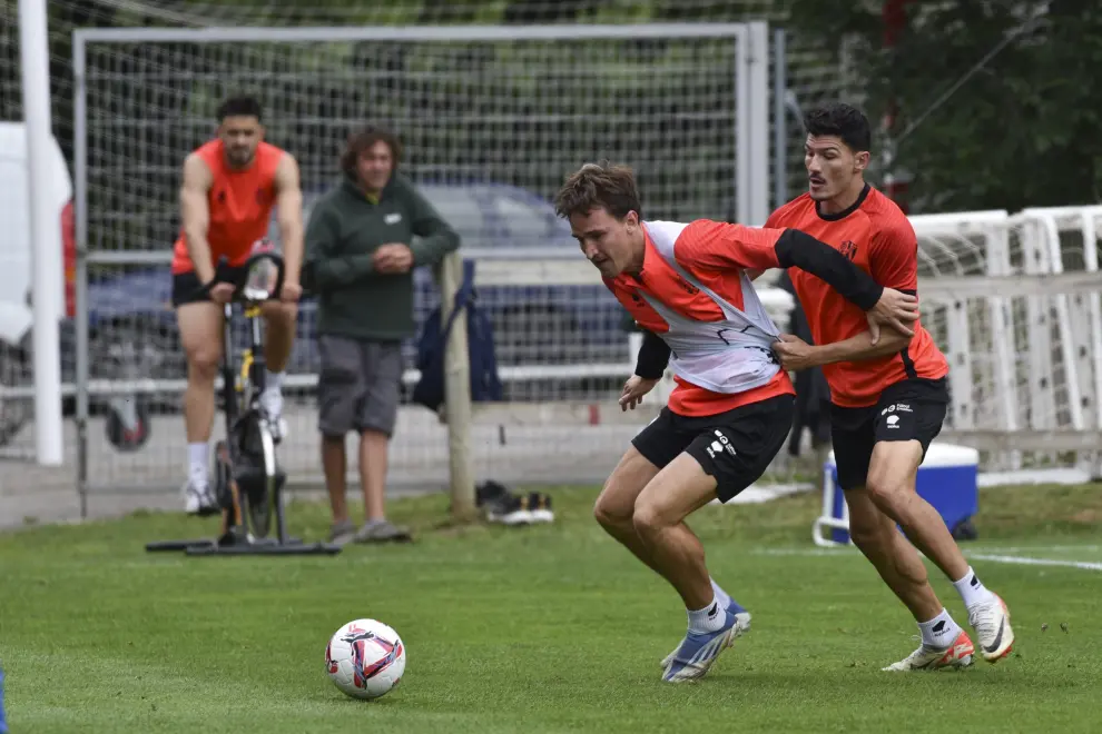 Primer entrenamiento de la SD Huesca.