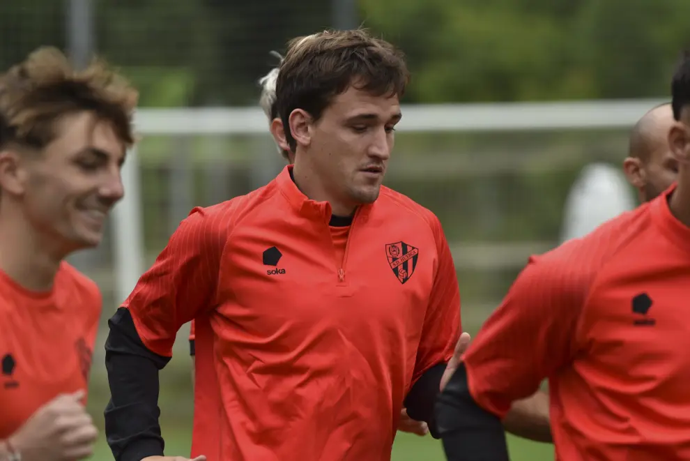 Primer entrenamiento de la SD Huesca.