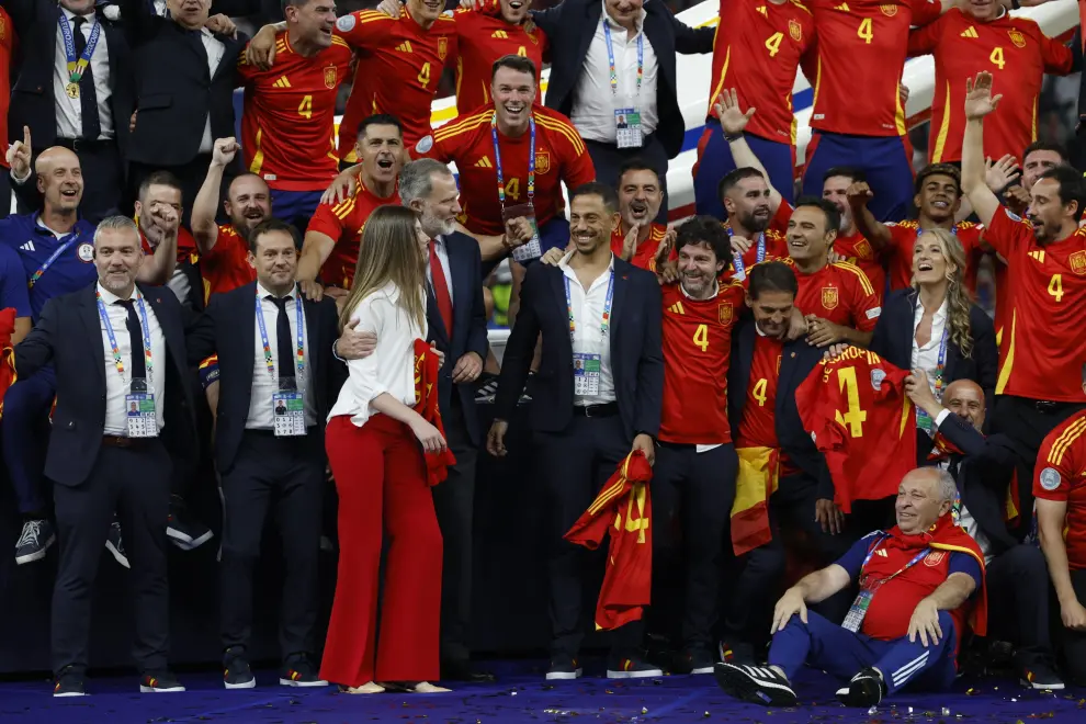 Partido España-Inglaterra, final de la Eurocopa 2024, en el Estadio Olímpico de Berlín