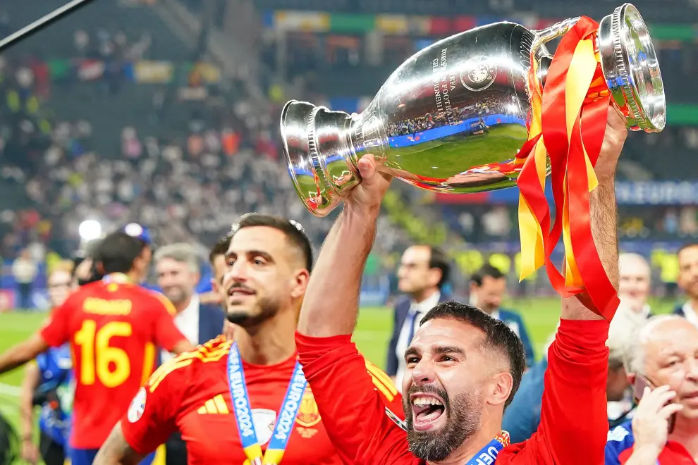 Partido España-Inglaterra, final de la Eurocopa 2024, en el Estadio Olímpico de Berlín