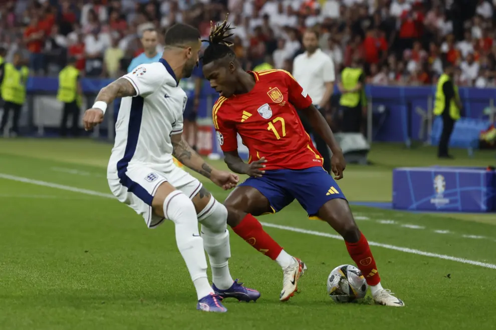 Partido España-Inglaterra, final de la Eurocopa 2024, en el Estadio Olímpico de Berlín