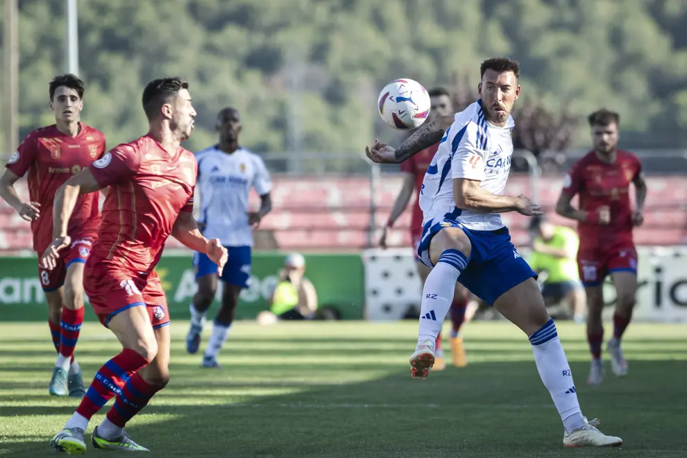 Primer partido amistoso de pretemporada del Real Zaragoza contra el Calahorra.