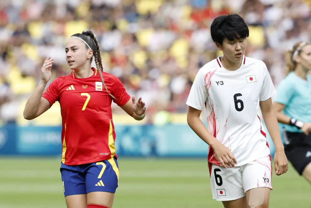 Partido de fase de grupos de la selección femenina de fútbol en los Juegos Olímpicos de París: España-Japón