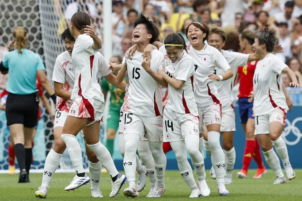 Partido de fase de grupos de la selección femenina de fútbol en los Juegos Olímpicos de París: España-Japón.