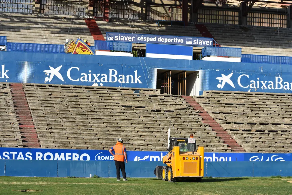 El Real Zaragoza retira el mítico escudo del marcador de La Romareda.