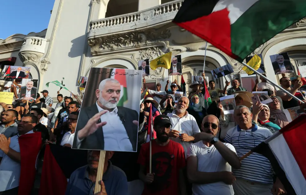 Miles de personas se despiden del líder del Hamás en Irán