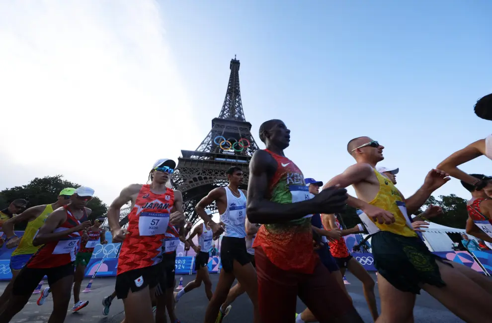 Prueba masculina de los 20 km marcha en los Juegos Olímpicos de París 2024