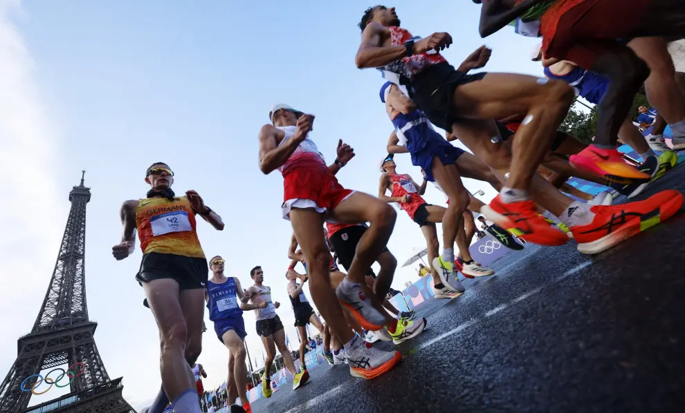 Prueba masculina de los 20 km marcha en los Juegos Olímpicos de París 2024