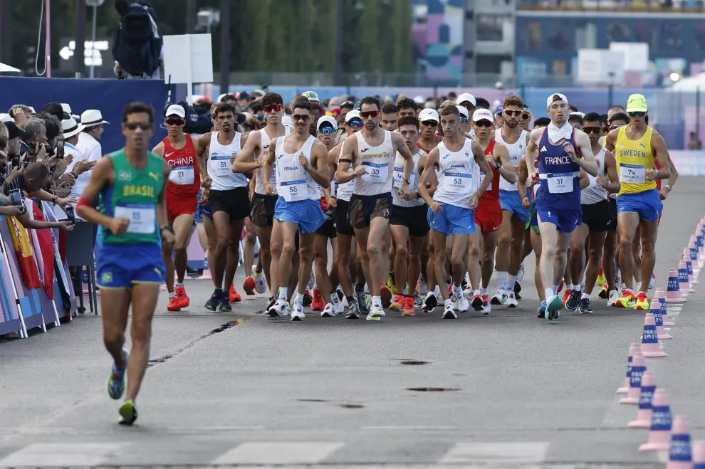 Prueba masculina de los 20 km marcha en los Juegos Olímpicos de París 2024