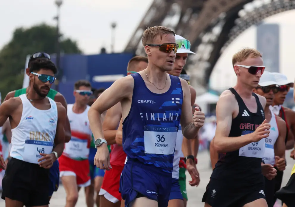 Prueba masculina de los 20 km marcha en los Juegos Olímpicos de París 2024