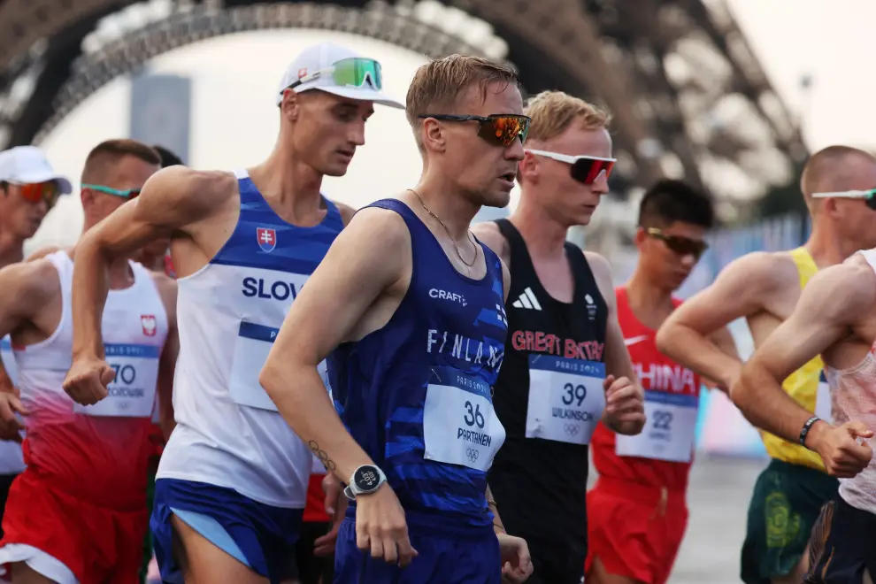 Prueba masculina de los 20 km marcha en los Juegos Olímpicos de París 2024