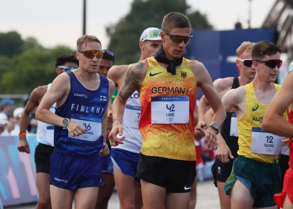 Prueba masculina de los 20 km marcha en los Juegos Olímpicos de París 2024