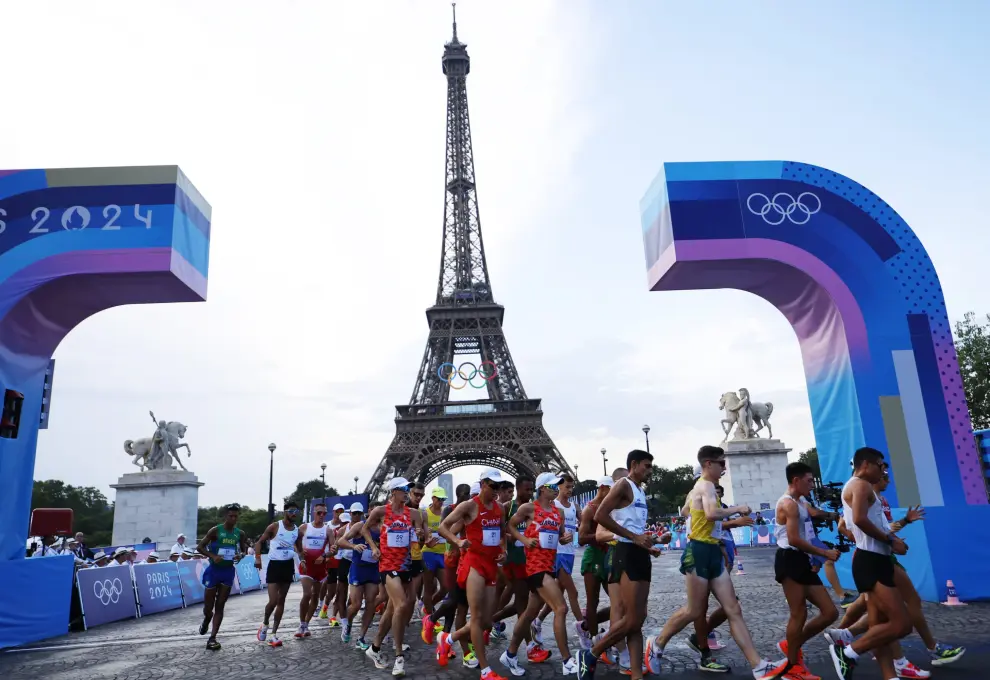 Prueba masculina de los 20 km marcha en los Juegos Olímpicos de París 2024