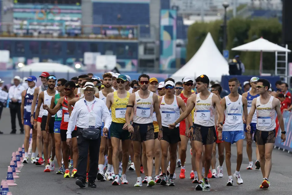 Prueba masculina de los 20 km marcha en los Juegos Olímpicos de París 2024